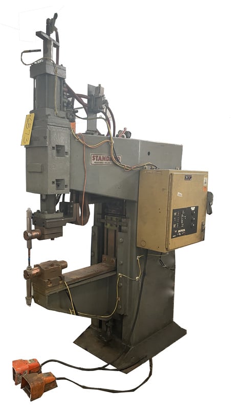 100 KVA Standard #PP1-24-100, press type projection welder, 24" throat, Entron EN1000 Control