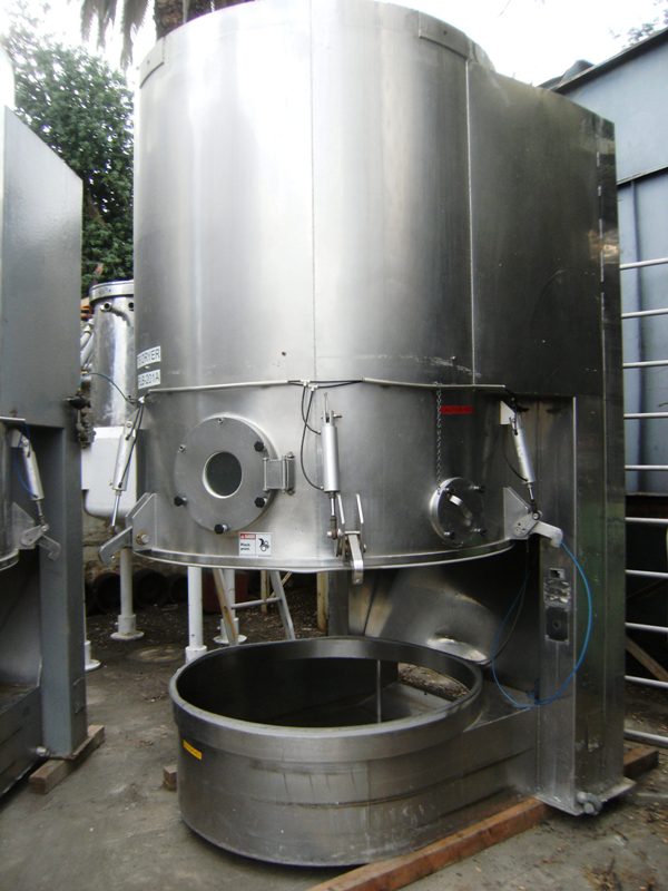 Aeromatic #S8 2111, Fluid Bed Dryer, Stainless Steel, 750 liter container, 28 cu.ft., 48223200 kcal/hr., 50