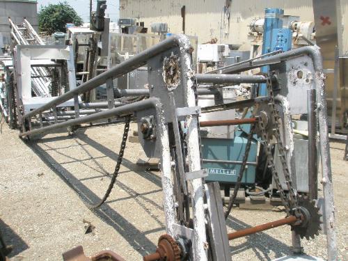 Z-frame Bucket Elevator, 24" width buckets, 16' H discharge, 3' L feed section, 4' L discharge section