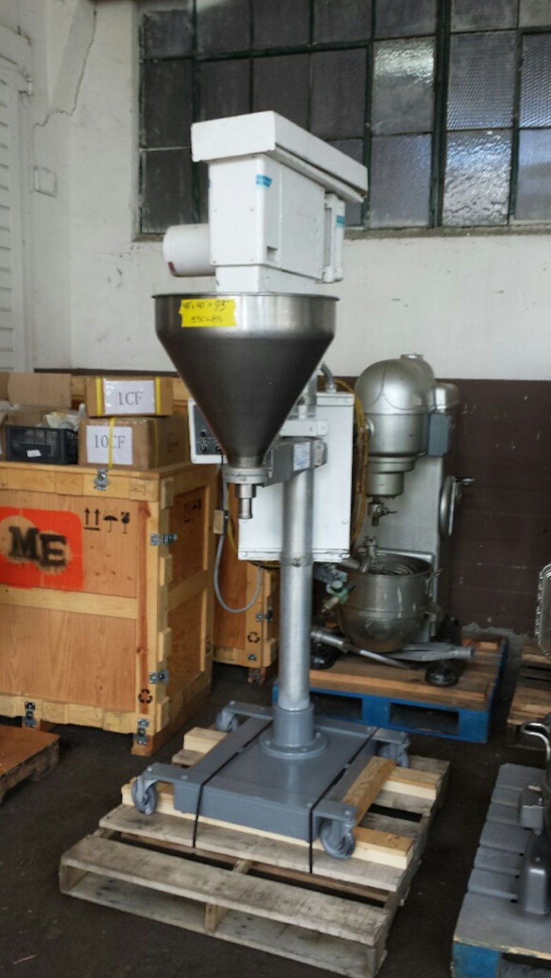 Mateer Burt #909, Single-Head Auger Filler, Stainless Steel, 21" diameter x 20" deep hopper w/1.5" discharge