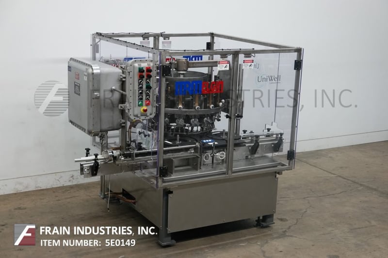 MRM Elgin #RPF-16, automatic, 16-head rotary, piston filler capable of 50-240 fills per minute