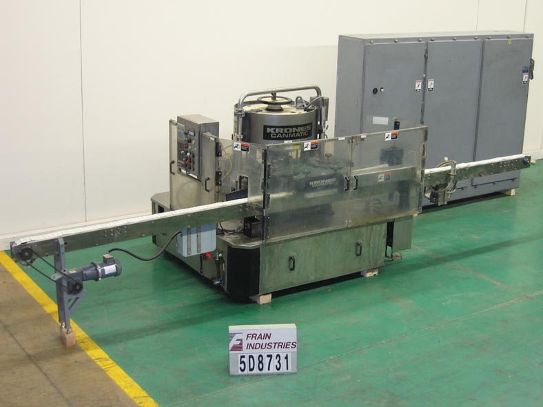 Krones #Canmatic, fully automatic, 12-head rotary, hot melt glue, wrap around labeler for pre-cut paper