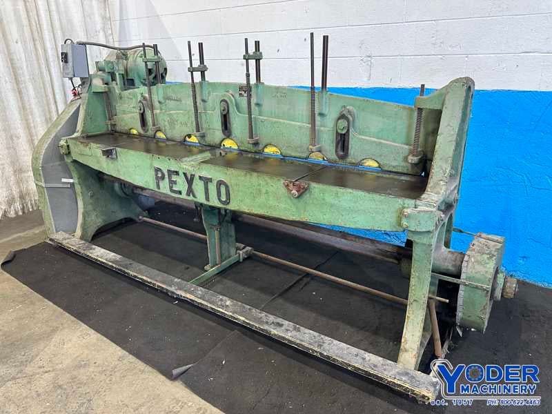14 gauge x 10' Roto-Die #15, hydraulic, 3" stroke, 7/8" die opening, rear operated manual back gauge, sheet