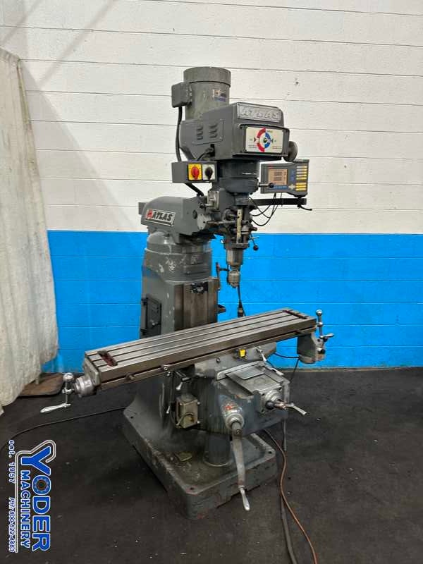 Atlas / Clausing #2VSO8, ram type vertical mill, 9