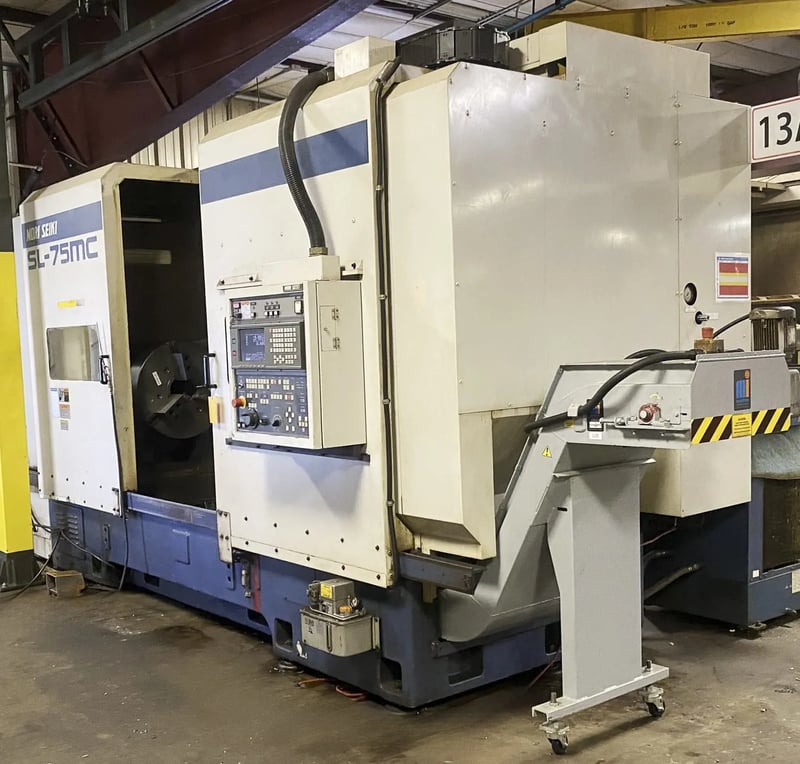 Mori Seiki #SL-75MC, CNC Turning Center, 3-Jaw 24" chuck, 50" centers, hydraulic tailstock, Mori Seiki CNC