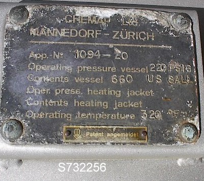 160 sq.ft. Chemap Engineering #15M2, Pressure Leaf Filter, 4' diameter