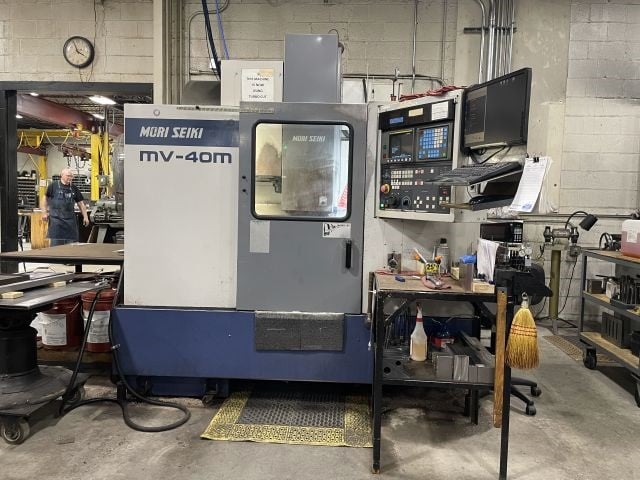 Mori Seiki #MV-40m, 43.3 x 17.7 table, 31.5" X, 16.1" Y, 20.8" Z, 8000 RPM, 20 automatic tool changer, 15/10