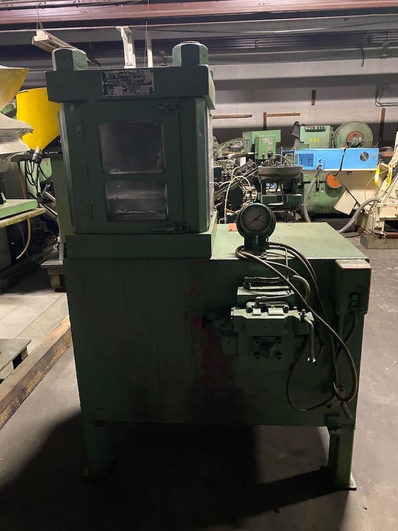 200 Ton, Modern #1A200, hydraulic 4-post hobbing press, 8" stroke, 14" LR x 16" FB