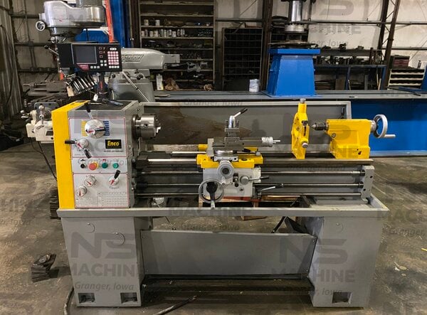 14" X 40" Enco #01646447, Engine Lathe, Newall NMS300 2-Axis Digital ...