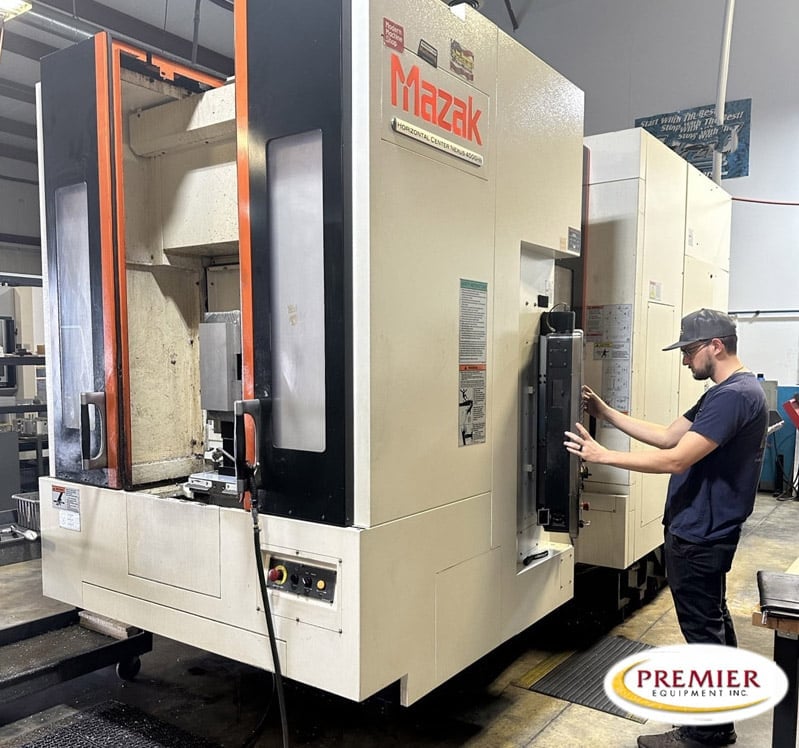 Mazak #HCN-4000II, CNC horizontal machining center, Mazatrol Matrix Nexus Control, 22" X, 25.2" Y, 25.2" Z