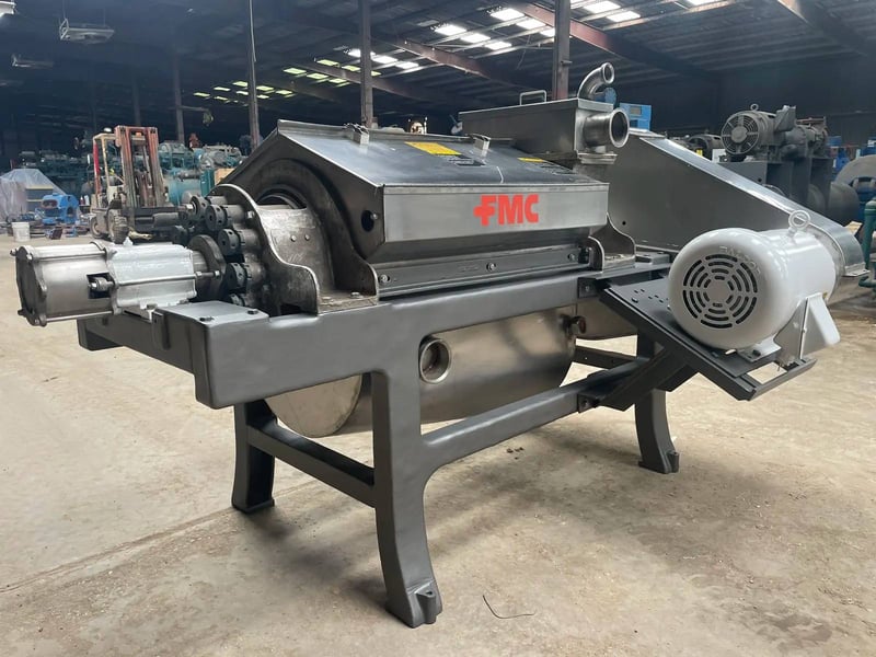 FMC 75B Pulper Screw Extractor Finisher 15 HP 75 100 GPM 1760 RPM 280 460 V. for Sale Surplus Record