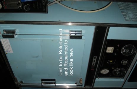 20" width x 20" H x 18" D Blue M #POM-203A-1, annealing oven, 400°F, 120 V., 1-phase