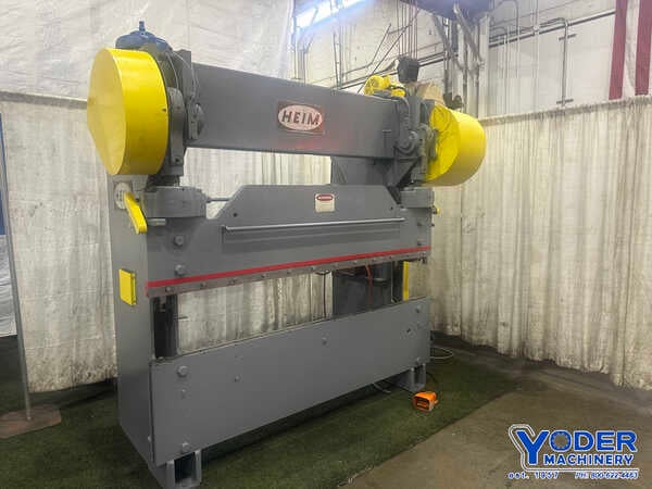 70 Ton, Heim #70-8, press brake, 8' overall, 76" between housing, 3" stroke, 8" throat, air clutch & brake