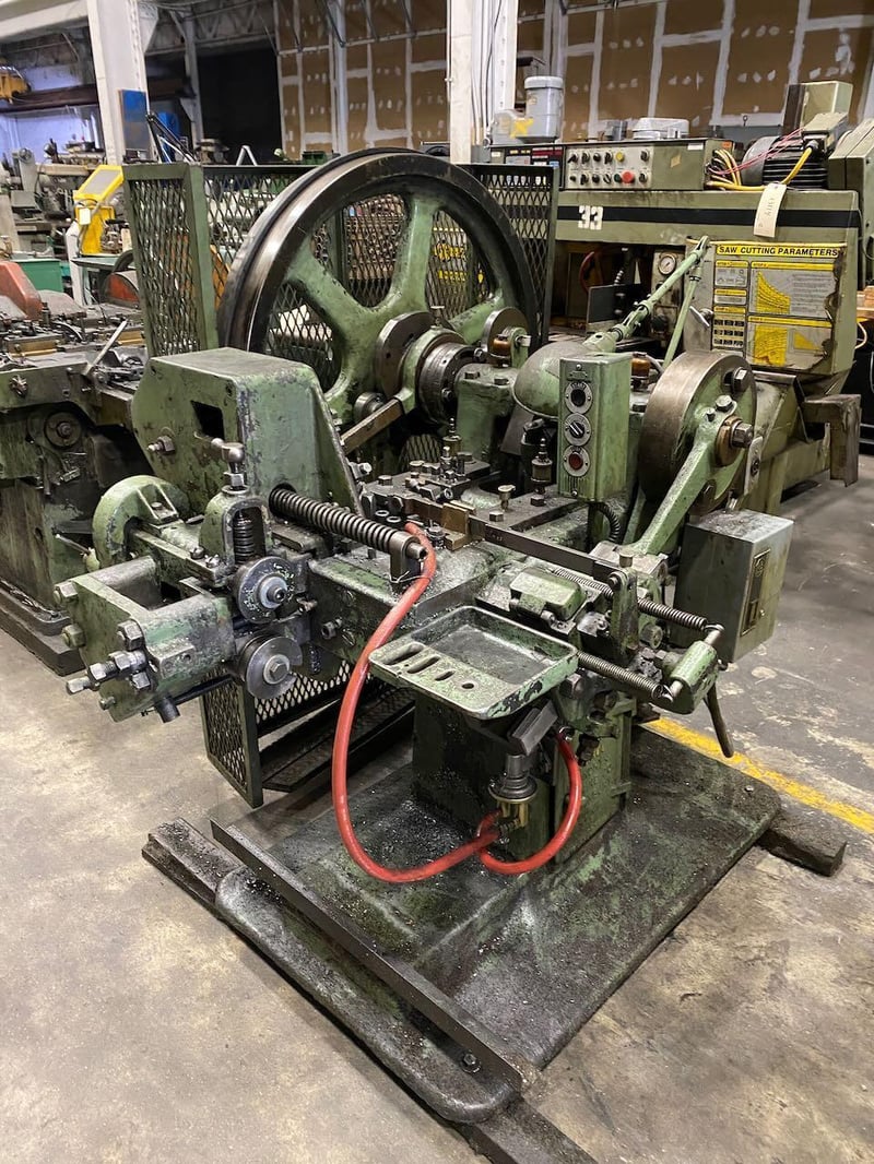 3/16" Waterbury-Farrel #1, 2-die 4-blow cold header, 1-1/4" shank length, 1-3/4" cutoff length, 125 PPM