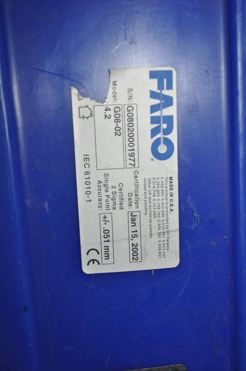 Faro GoldG0802, arm coordinate measuring machine, 2002 for Sale