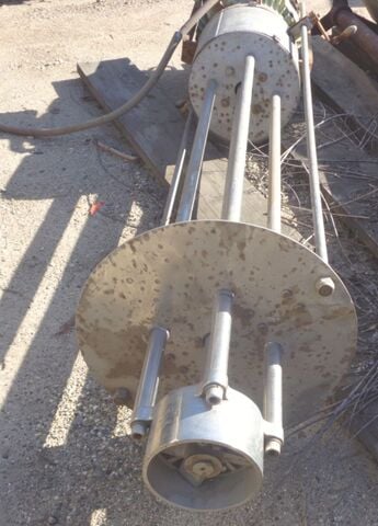 Hill, Homogenizing Mixer, Stainless Steel, 6" diameter Rotor, 1-3/4" diameter x 60" L shaft, 30 HP, 3525 RPM