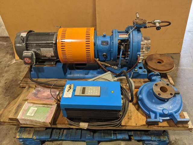 Goulds #3196, Centrifugal Pump, 1x2-10, 7.5 HP, 208-230/460 V., Testing/Teaching, Used