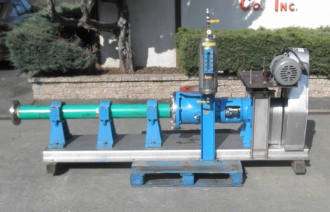 5" inlet x 5" outlet, Moyno #5P8SJQ, Stainless Steel pump, 3 HP