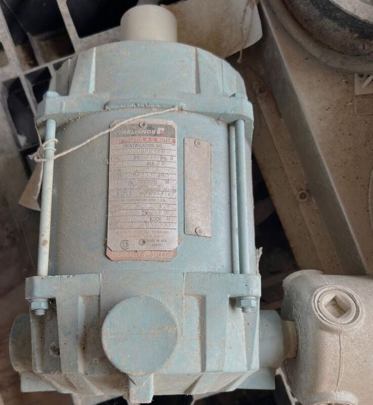 1/2 HP 1725 RPM Baldor-Reliance #P56G2338V-NM, duty master horiz AC motor, Frame K56C