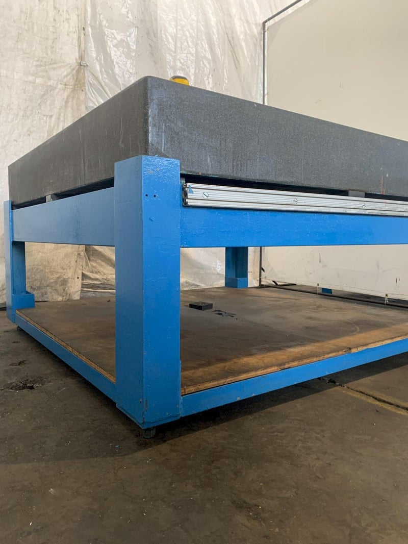 60" x 60" x 81/4" Granite surface table for Sale Surplus Record