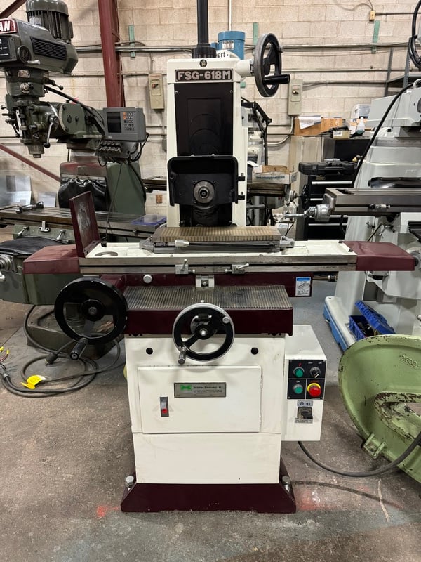 6" x 18" Chevalier #FSG-618M, manual surface grinder, 3 HP, manual magnetic chuck