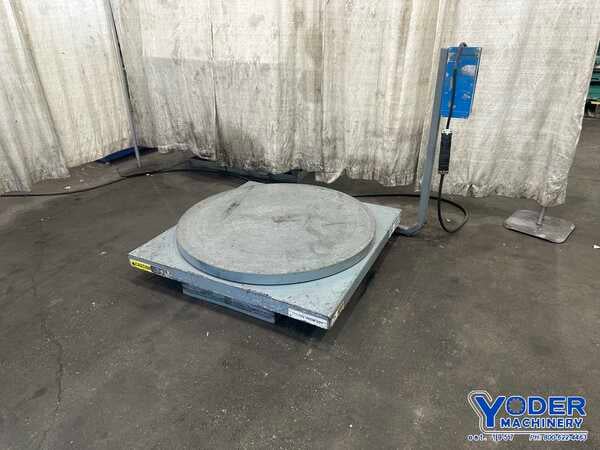 5000 lb. Autoquip #35C3E50, hydraulic scissor lift table, 50" x 50", pendant control, 1.5 HP