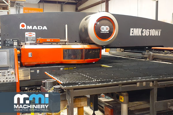 Amada #EMK-3610NT, Turret Punch, 60" X100" Sheet, 58 Station, 4 ...