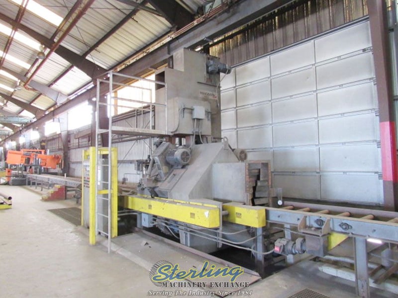 Pangborn ES188522 RK, RotoBlast pass thru sandblaster, 21.5" x 29.75" opening, bag house