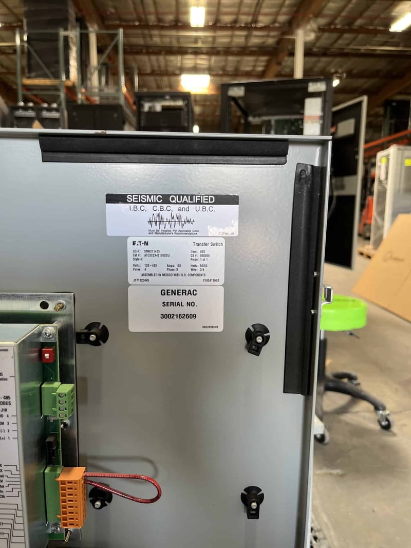 100 Amp. Eaton #ATC3C2X40100XSU, automatic transfer switch 100 Amp. Eaton #ATC3C2X40100XSU, automatic transfer switch