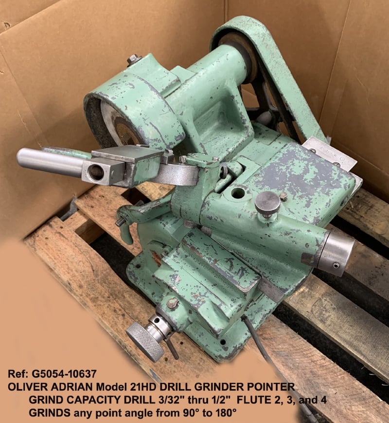 Oliver Adrian Adrian 21HD Drill GrinderPointerSharpener 3/32" thru 1