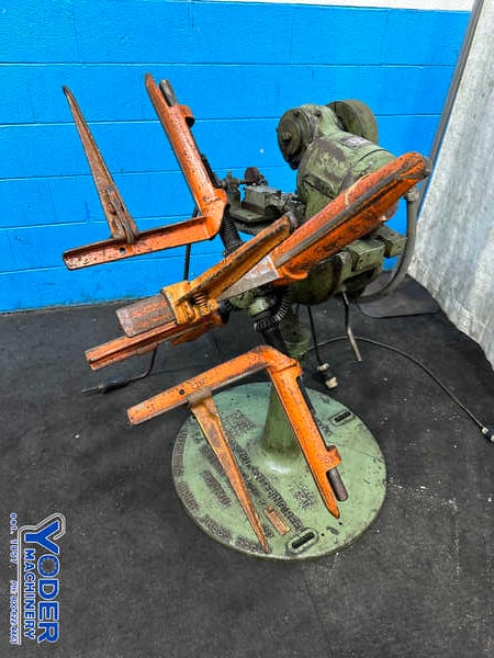 600 lb. Littell #5G, motorized coil reel, 12" width, 56" outside dimensions, 13"-20" ID, 4 keepers, dancer arm