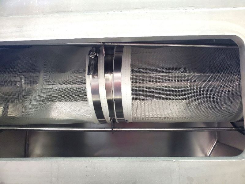 Gericke CSM722, Stainless Steel inline centrifugal / rotary sifter