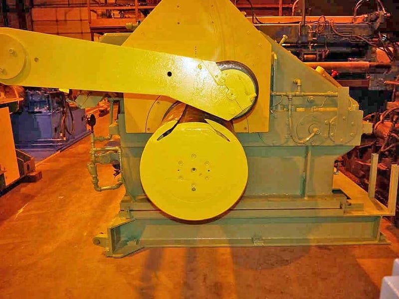 20000 lb. Stamco, recoiler, 28" W, 60" OD, 20" dia. x 32" face drum, hydraulic clamp & expansion, 75 HP