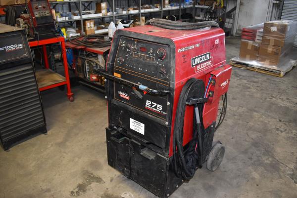 Lincoln #Precision-Tig-275, tig welder, water cooled torch, foot pedal, 2014
