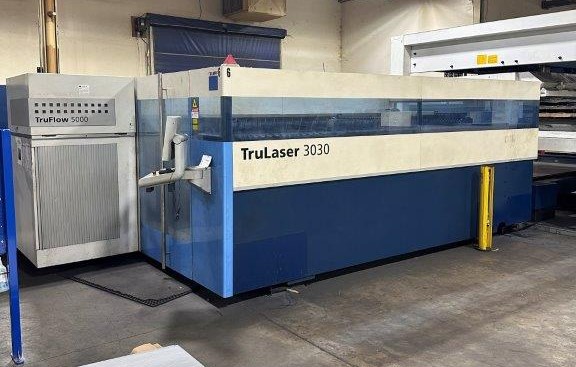 Trumpf #TruLaser-3030 (L20) CNC Co2 laser, 6000 watt, Siemens Sinumerk ...