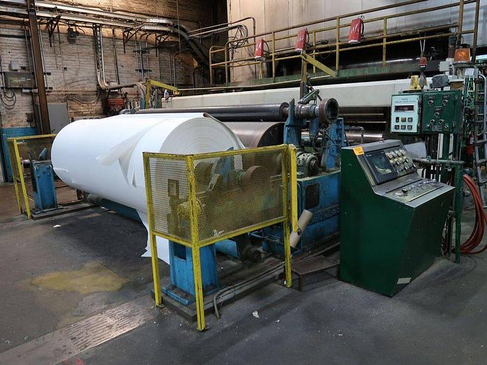 Manchester, 130" W horizontal track reel, 50 HP, with console, Allen Bradley Panelview 1000