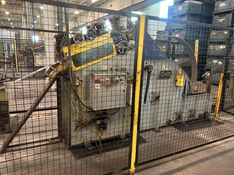 10000 lb. Colt #CSHC-100-12, coil cradle straightener, 12" x .250" stock, 60" outside dimension, 7-roll