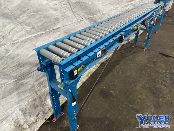 Gravity roller conveyor outlet used