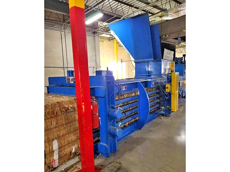 Selco #HLO-608-50, 48" x 40" x 72" auto-tie horizontal baler, 50 HP, 8" cylinder, 5" bore
