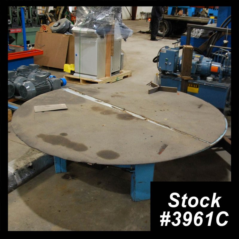 10000 lb. Norwalk Innovation #CR1054, pallet uncoiler, 72" outside dimensions, variable speed drive, exit