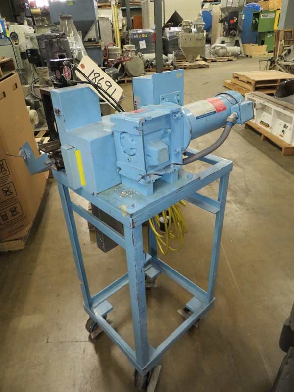 2" Killion, strand pelletizer w/20 knife carbide tip rotor, 1 HP DC