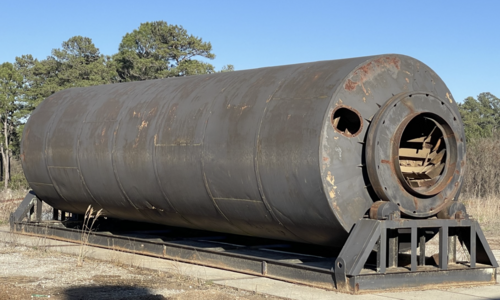 10' x 40' Heil #10x40, Triple Pass Drum Dryer, Trunions, Drum is ready to load