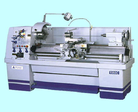 15.25"/24" Acra #Atel-1550C, engine lathe, inch/metric thrdg, 8" 3-Jaw chuck, 10" 4 Jaw chuck, Steady Rest