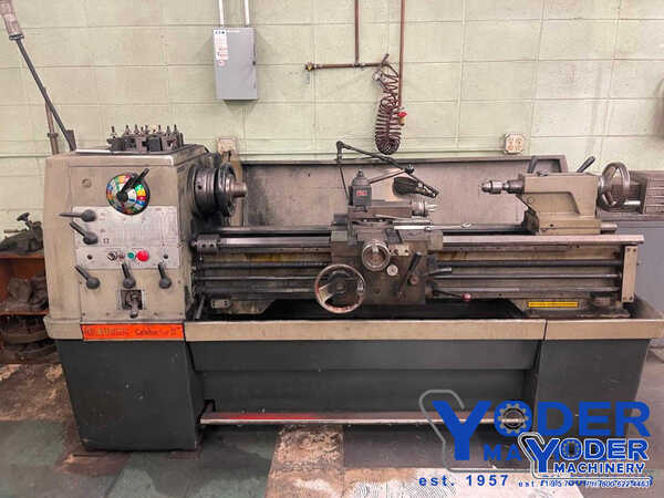 15" x 50" Clausing #15", engine lathe, 9-3/8" swing over cross slide, inch/metric, chip pans w/coolant, 7-1/2