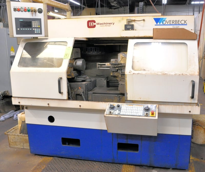 Overbeck #IR-400, CNC internal radius grinder, Siemens Sinumerik OP030 ...