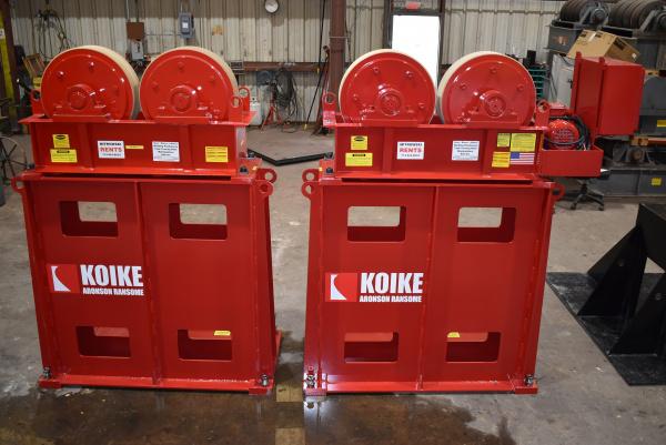 75 Ton, Koike Ransome, micarta turbine rotators, 150000 lb., variable speed rotation, start/stop, hand