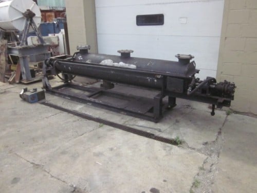 7" x 10' Metso #S0712-4, holoflite double screw dryer, jacketed flights, cored shafts, rotary unions