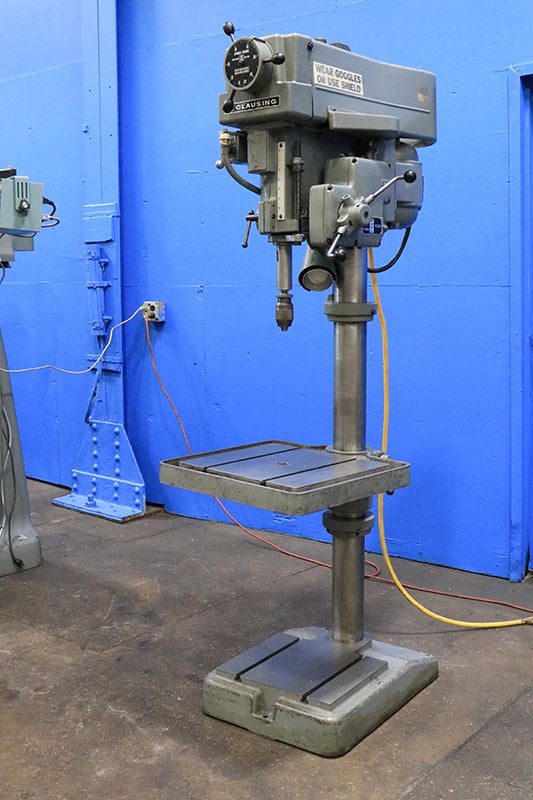 20" Clausing 2276, single spindle drill press, 6.5" spindle travel