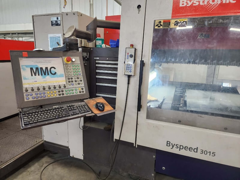 Bystronic #BySpeed-3015, Co2 laser, 5' x10' sheet, Bystronic Control, 4400 watt resonator, chiller, dust