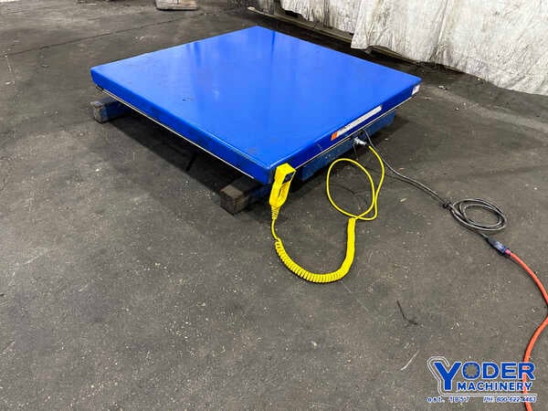 4000 lb. Vestil #EHLT-4848-4-43, hydraulic scissor lift table, 48